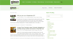 Desktop Screenshot of blog.hungerfreecolorado.org
